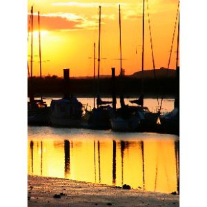 Kort - Solnedgang over Havnen (25 stk.)