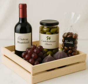 Gave Æblekasse 2 Pinde Høj håndlavet  Dansk kvalitet