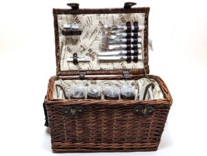 Picnic kurv luksus model med indhold