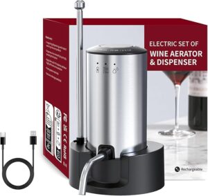 Elektrisk Vinilter og Dispenser med Autoskænk, NY MODEL